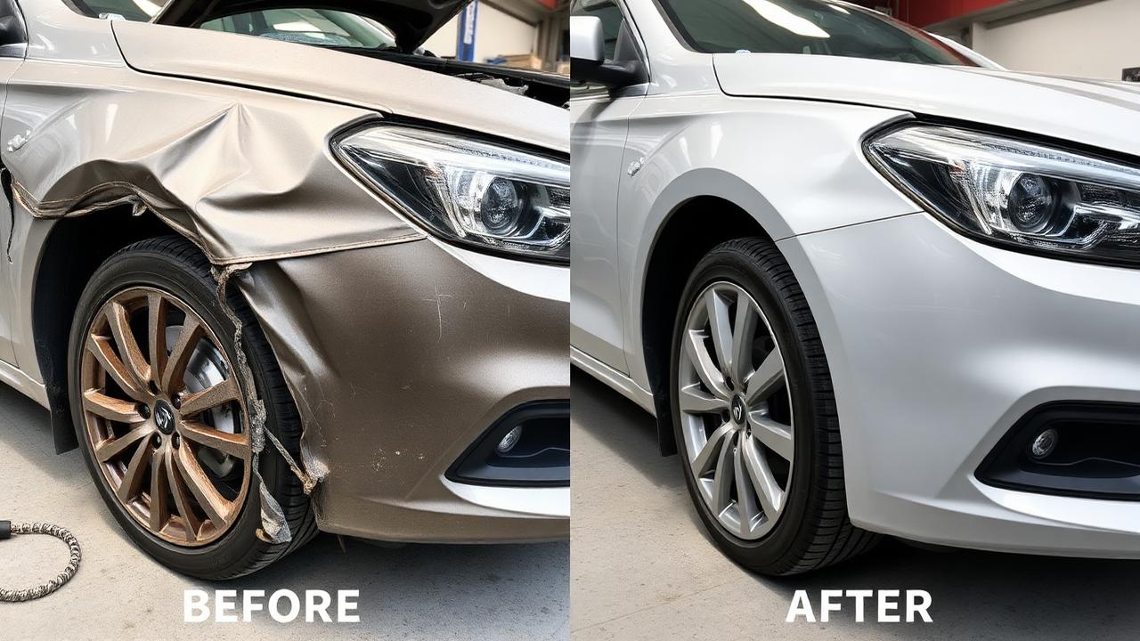 Vorher-Nachher Unfallinstandsetzung